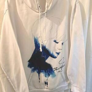 BTS Merch Sweater Hooded Long Pullover‎ Sleeve XXL